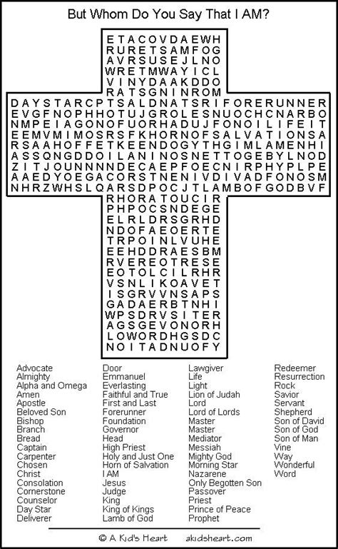 Large Print Bible Crossword Puzzles Printable