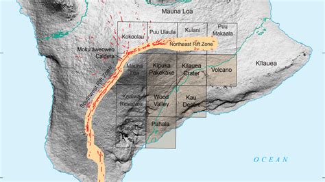 Volcano Watch Detailed Map Of Mauna Loa Southeast Flank Produced