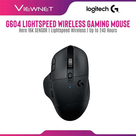Logitech G604 Lightspeed Wireless Gaming Mouse With Hero 16k Sensor 15