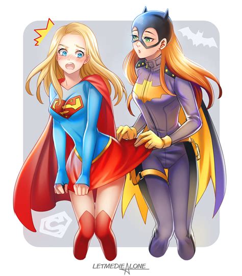 Supergirl Batgirl And Barbara Gordon Dc Comics And 2 More Drawn By