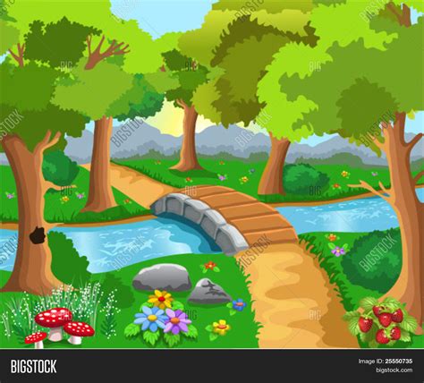 Cartoon Forest Vector And Photo Free Trial Bigstock
