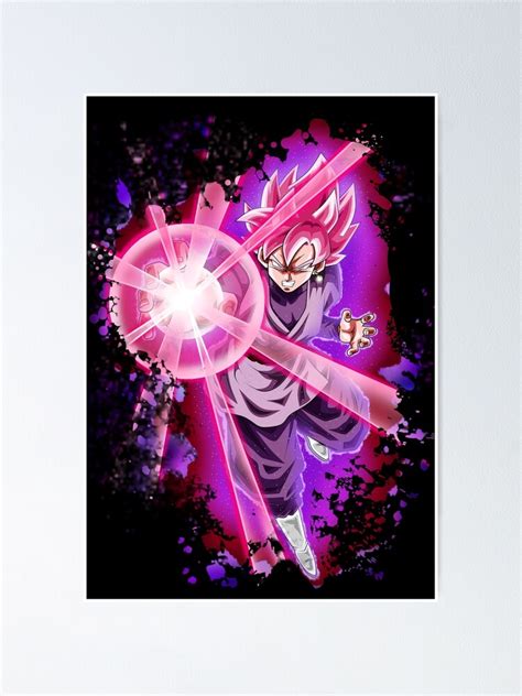 Black Rose Goku Poster By Wbenmansour91 Redbubble