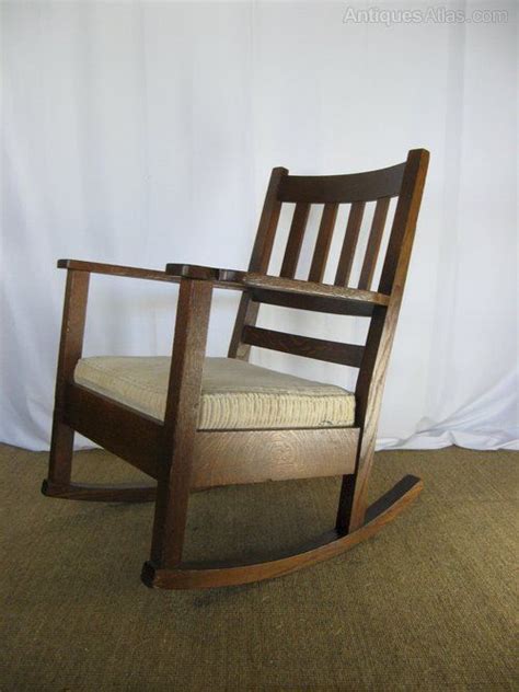Arts And Crafts Mission Rocking Chair Antiques Atlas Eames Rocking