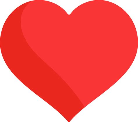 Beautiful Red Heart Shape Icon On White Background 24155884 Vector Art
