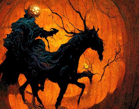 Headless Horseman In Full Jack O Lantern Mode Behance