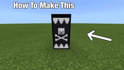 How To Make Skulls And Crossbones Banner In Minecraft Youtube