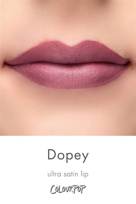 Dopey Mauve With A Purple Undertone Ultra Satin Lip Lipstick Swatch On