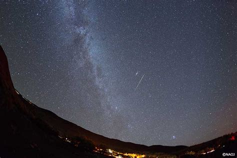 The Night Of The Perseids Meteor Shower On Mauna Kea Naoj National