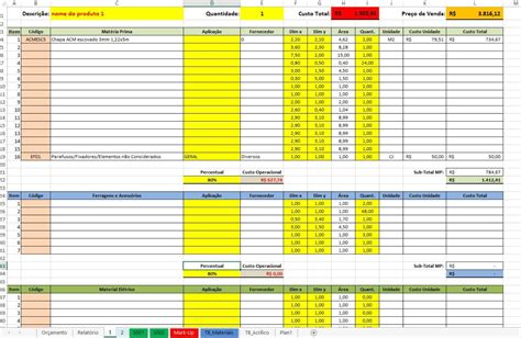 Modelos De Planilhas De Orçamento No Excel Vários Modelos