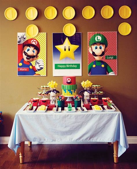 Power Up Super Mario Brothers Birthday Party Parties Fiesta De