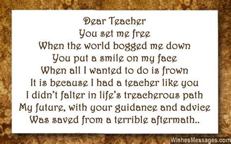 Slashcasual Poem For A Teacher
