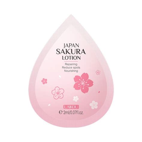 Laikou Japan Sakura Face Wash Reduce Spots Cleanser Sachet Whitening Repairing 2g Shopee