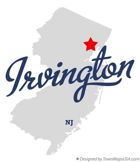 Map Of Irvington Nj New Jersey