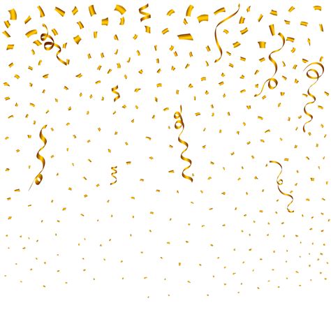 Confetti Explosion Png For The Festival Background Golden Party Ribbon