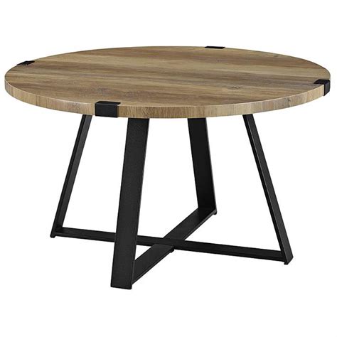 At stax we do a great range of cold coffees. Round Wooden Coffee Table With Steel Legs - Coffee Tables ...