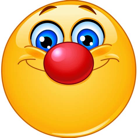 Red Nose Smiley Symbols And Emoticons