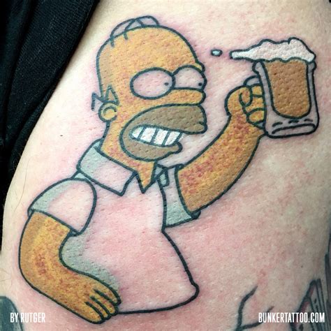Homer Simpson By Roger Bunker Tattoo Quality Tattoos Hot Sex Picture