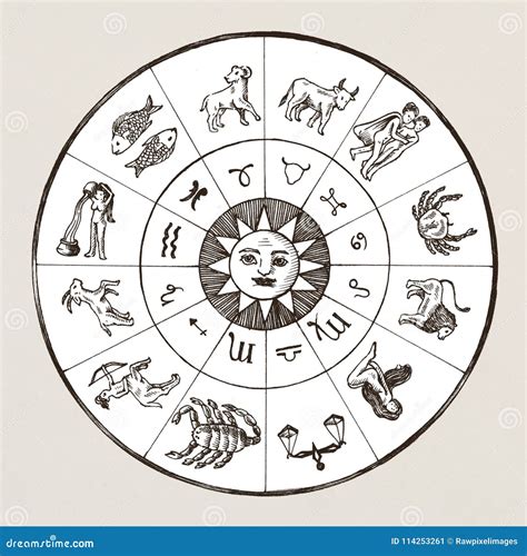 The Astrology Chart 2 Vector Illustration 225400338