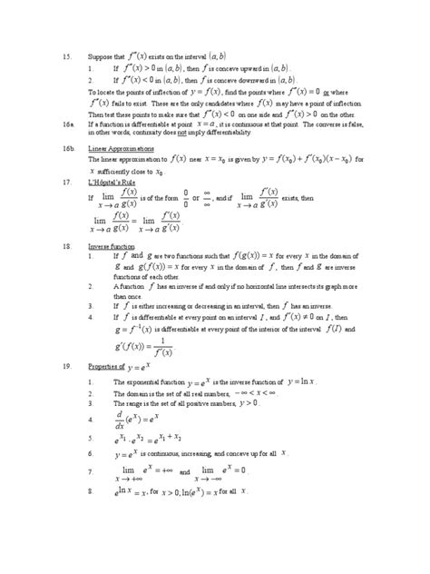 Ap calculus ab and bc. Calculus Cheat Sheet Part 2 | Function (Mathematics ...