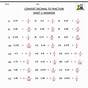 Fraction To Decimal Worksheets