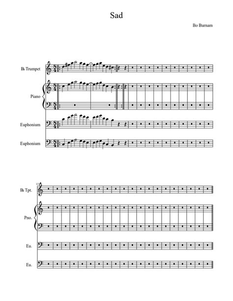 Sad Bo Sheet Music For Piano Trumpet Other Solo Download And