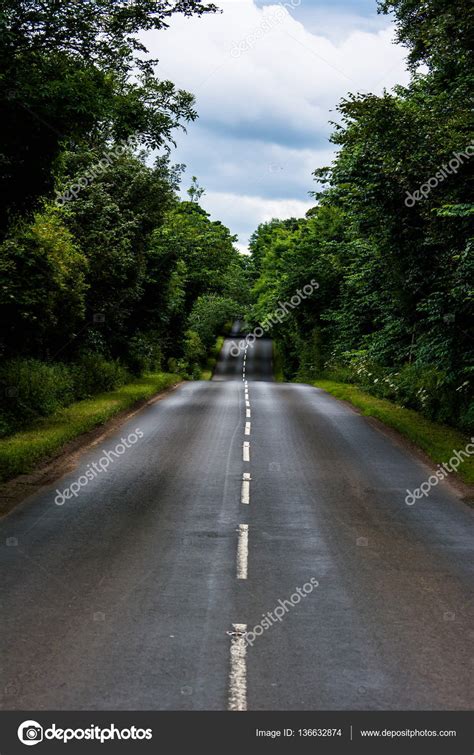 Long Forest Road Ahead — Stock Photo © Jacobphotographyuk