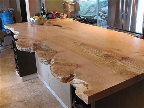 Live Edge Character Slab Kitchen Island Wood Countertops Wood Slab