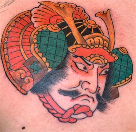 Tattoo Uploaded By Evan Nishimura • Samurai Head • Tattoodo