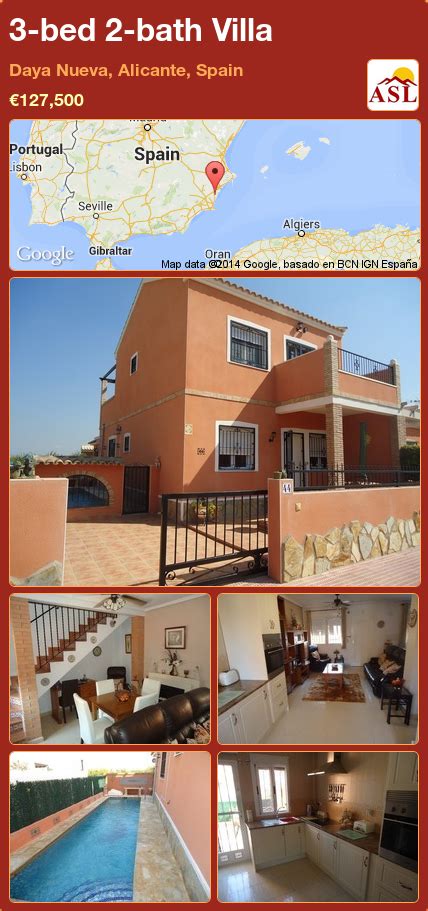 Villa For Sale In Daya Nueva Alicante Spain With 3 Bedrooms 2
