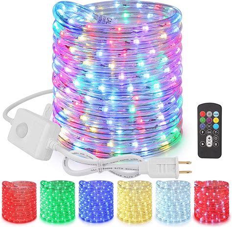 Brizled Color Changing Rope Lights 18ft 180 Led Rgb Rope
