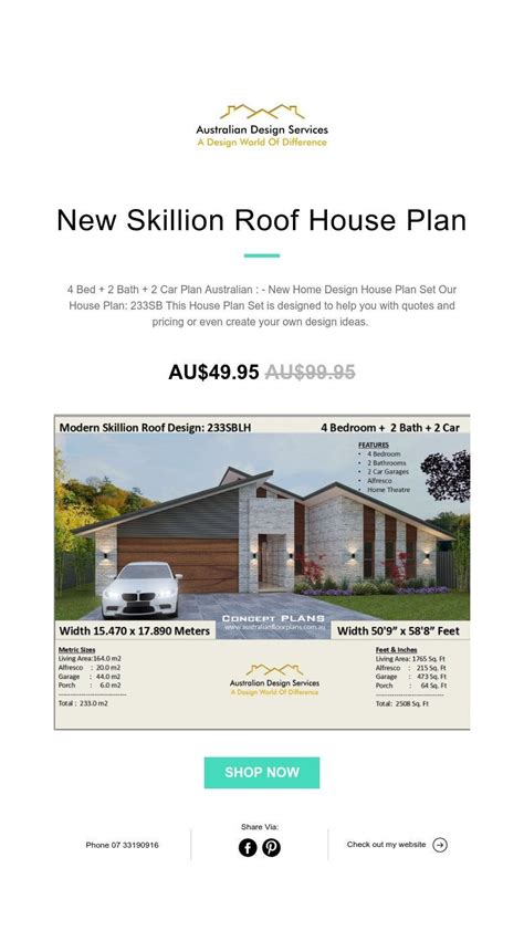 Pin By Chris Morris On Australian Display Homes House Roof Skillion