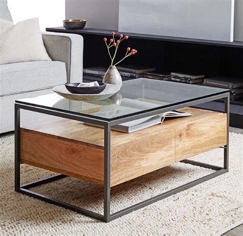 If you want to give a cool and cozy vibe to your space then otto & ben coffee table with smart lift top tufted with folding faux leather trunk in. Top 10: coffee tables with storage for small spaces ...