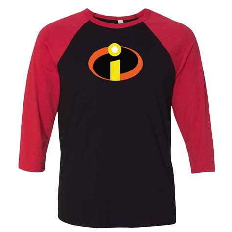 The Incredibles Logo Raglan T Shirt Mr Incredible Elastigirl Etsy France