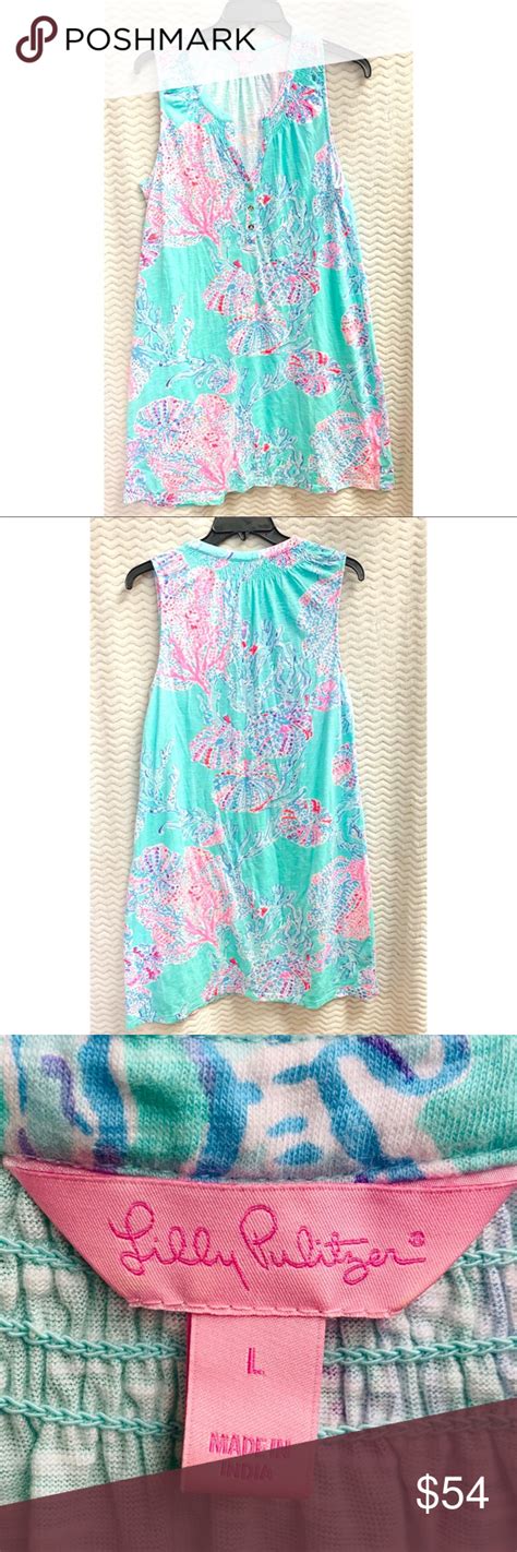 Lilly Pulitzer Sleeveless Essie Dress Size Large Large Size Dresses