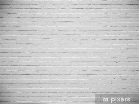 Blank White Painted Brick Wall Background Wall Mural