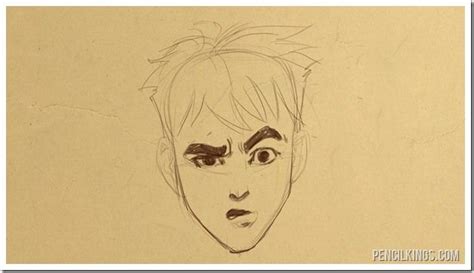 Drawing A Confused Face Finished Sketch Human Face Drawing Face