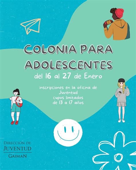 Colonia De Vacaciones También Para Adolescentes Municipalidad De Gaiman