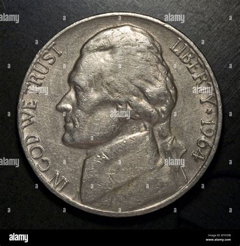 Five Cents Coin Usa E Pluribus Unum Monticello Stock Photo Alamy