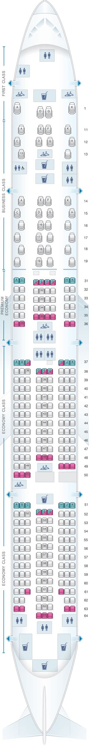 Seat Map China Southern Airlines Boeing B777 300er
