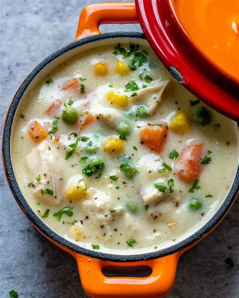 Low Carb Chicken Pot Pie Soup Healthy Fitness Meals