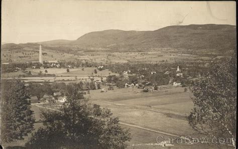 Old Bennington From Mt Anthony Vermont Postcard