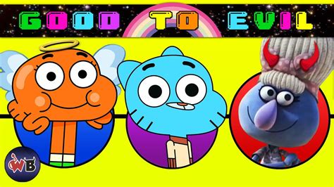 The Amazing World Of Gumball Characters Good To Evil Youtube