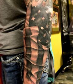 Black american flag forearm tattoo. American flag forearm tattoo | Tattoos | Picture tattoos ...