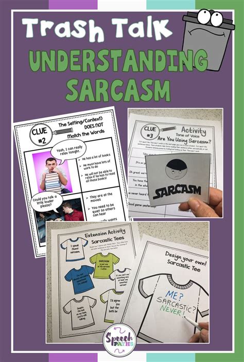 Understanding Sarcasm Social Skills Lessons Expressive Language Sarcasm
