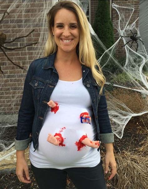 Creative Pregnant Halloween Costumes For Mums And Bumps Pregnant Halloween Costumes