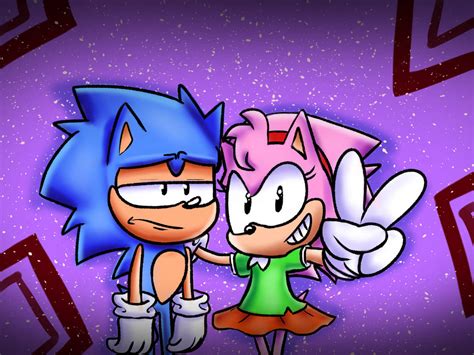 Classic Sonic And Amy By Krumperoni On Deviantart