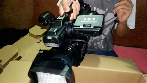 unboxing camcorder sony hxr mc 2500 youtube