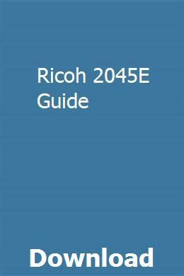 Ricoh aficio 2045e now has a special edition for these windows versions: Ricoh 2045E Guide | Exam guide, Teaching, Guided math
