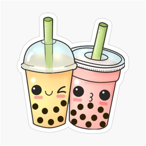 Together Sticker By Ehsaan Cute Food Wallpaper Bubble Tea Tea Wallpaper