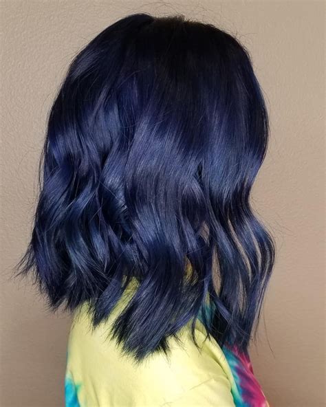 Blue Hair Indigo Blue Blue Hair Hair Styles Summer Hairstyles